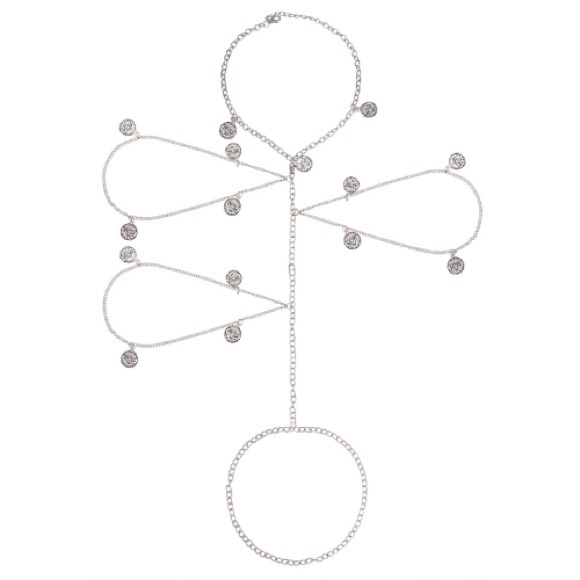 Barefoot Gladiator Sandals Silver Tone - Picture 3 of 3